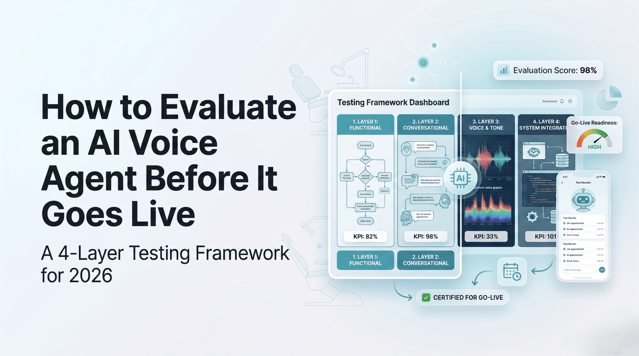 How to Evaluate an AI Voice Agent Before It Goes Live: A 4-Layer Testing Framework for 2026