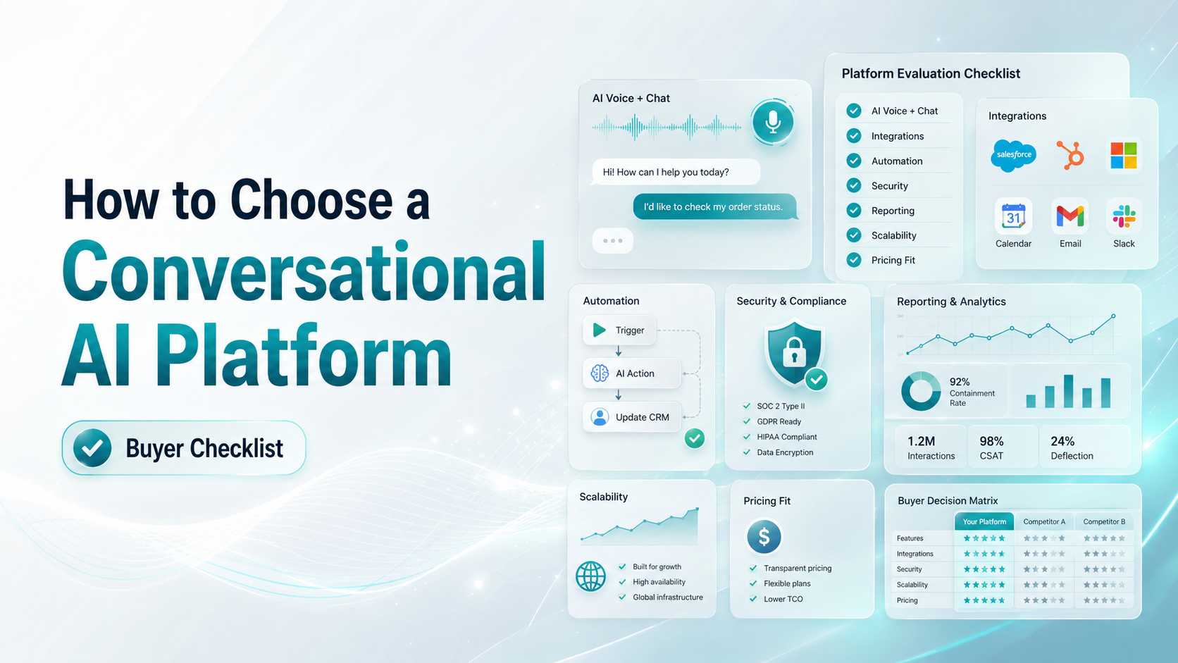 How to Choose a Conversational AI Platform (Buyer Checklist)