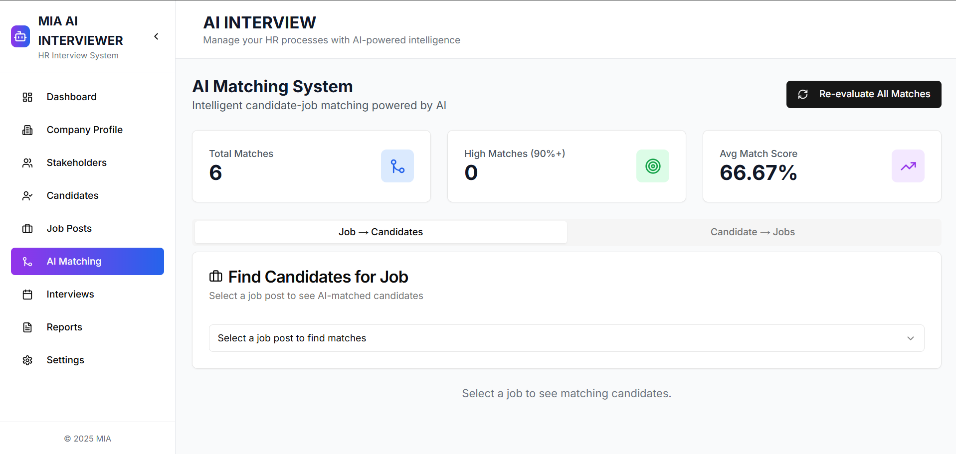 Job Matching Using LLMs